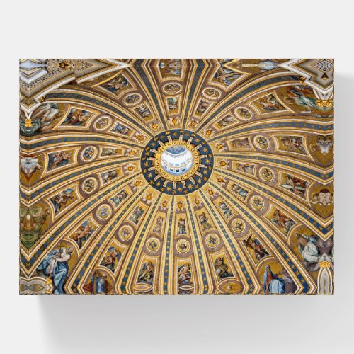 St Peters Basilica Dome _ Vatican Rome Italy Paperweight