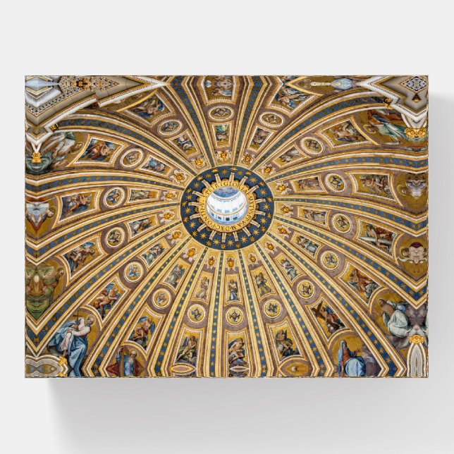 St. Peter's Basilica Dome - Vatican, Rome, Italy Paperweight (Front)