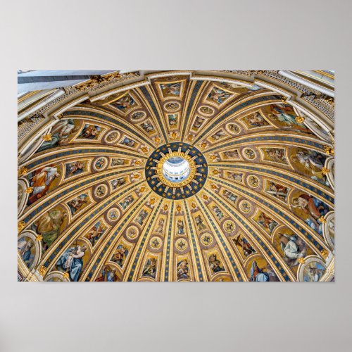 St Peters Basilica Dome _ Vatican Rome Italy Poster