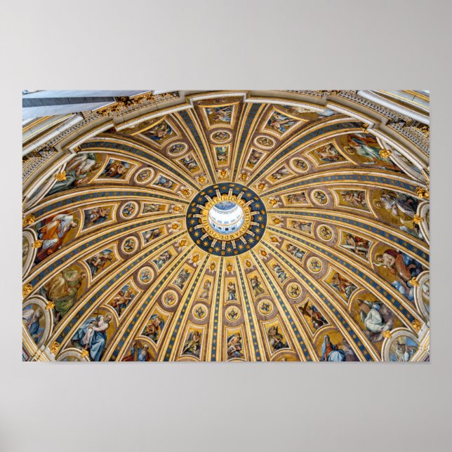 St. Peter's Basilica Dome - Vatican, Rome, Italy Poster (Front)