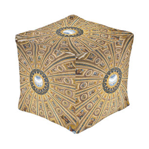 St. Peter's Basilica Dome - Vatican, Rome, Italy Pouf