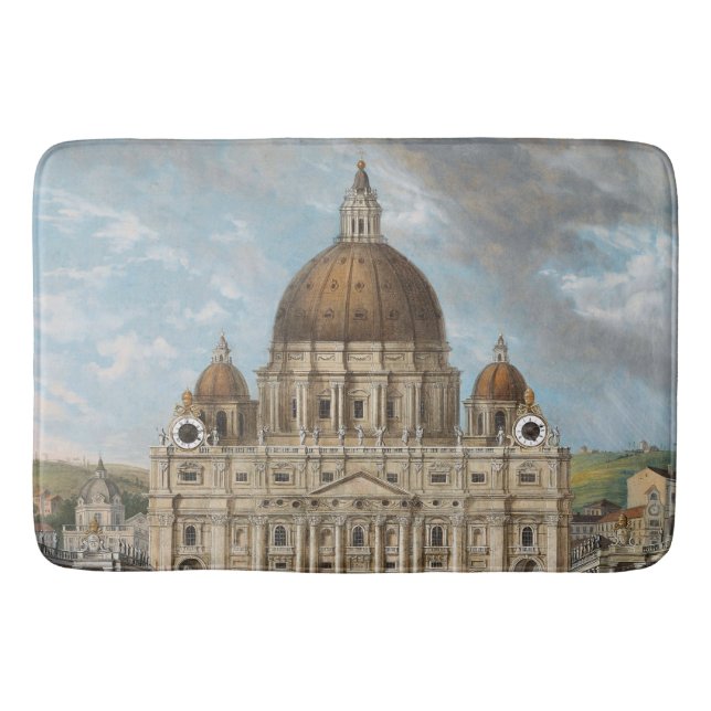 St Peter's Basilica in the Vatican City Bath Mat (Front)
