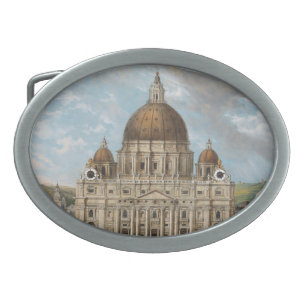 St Peter's Basilica in the Vatican City Belt Buckle