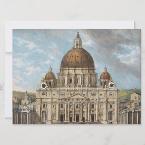 St Peters Basilica in the Vatican City Card
