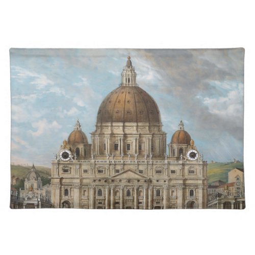 St Peters Basilica in the Vatican City Cloth Placemat