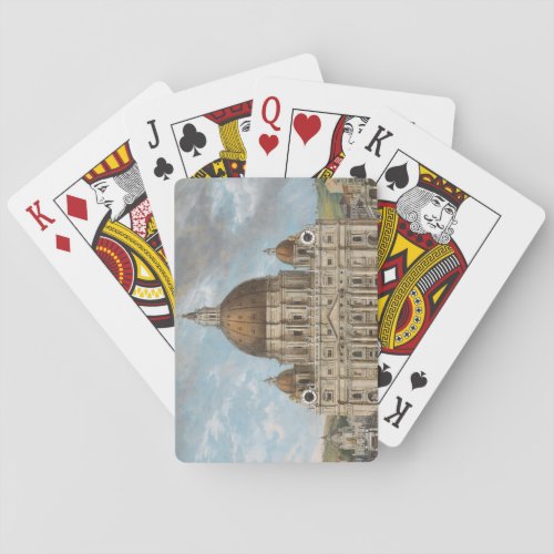 St Peters Basilica in the Vatican City Poker Cards