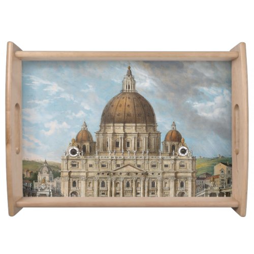 St Peters Basilica in the Vatican City Serving Tray