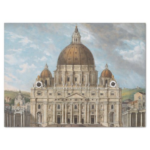 St Peters Basilica in the Vatican City Tissue Paper