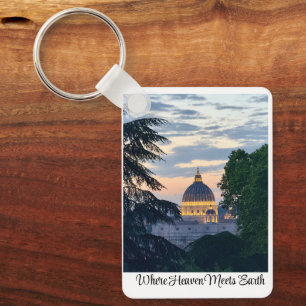 St. Peter's Basilica Rome, Italy Keychain