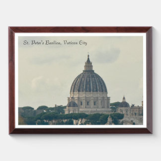St. Peter's Basilica, Vatican City Award Plaque