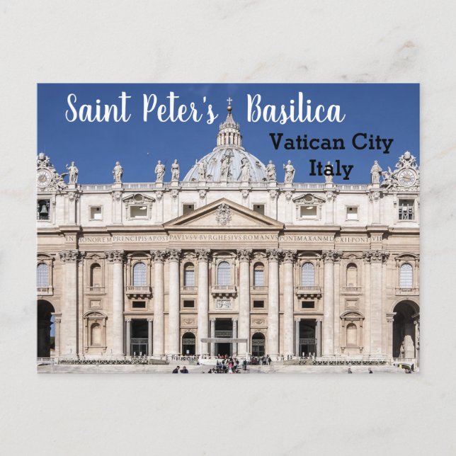 St. Peter's Basilica Vatican City Italy Postcard (Front)