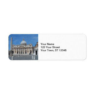 St Peter's Basilica- Vatican City Label