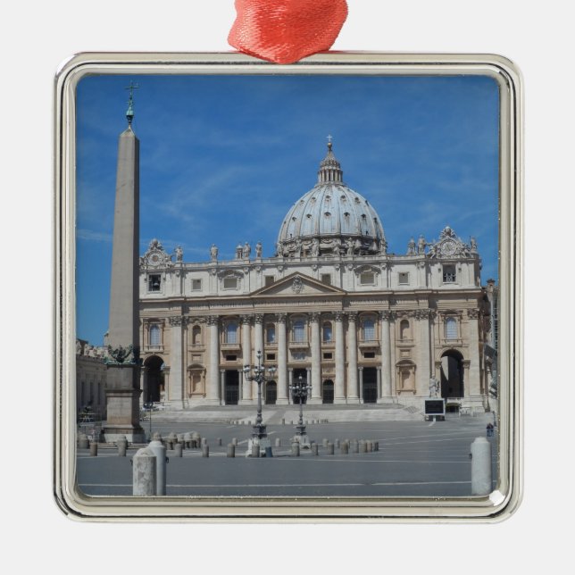St Peter's Basilica- Vatican City Metal Ornament (Front)