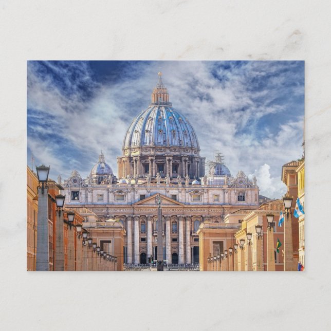 St. Peter's Basilica, Vatican City, Rome Postcard (Front)