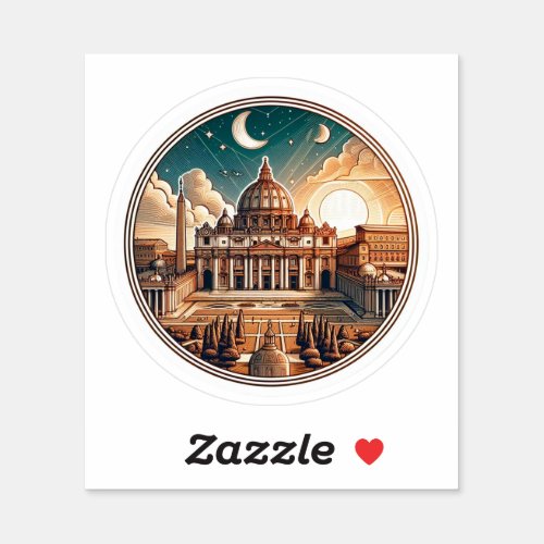 St Peters Basilica Vatican City Sticker