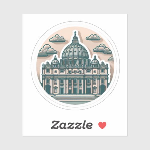 St Peters Basilica Vatican City Sticker