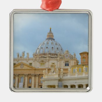 St. Peters Basilica Vatican In Rome Italy Metal Ornament by bbourdages at Zazzle