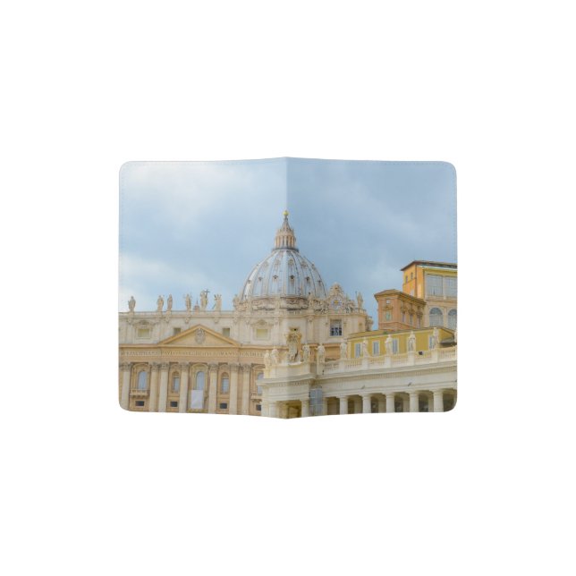 St. Peters Basilica Vatican in Rome Italy Passport Holder (Opened)