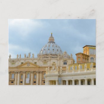 St. Peters Basilica Vatican In Rome Italy Postcard by bbourdages at Zazzle