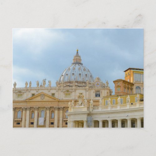 St Peters Basilica Vatican in Rome Italy Postcard