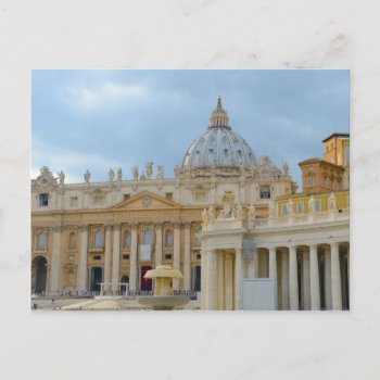 St. Peters Basilica Vatican In Rome Italy Postcard by bbourdages at Zazzle