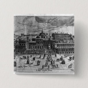 St. Peter's Church, from 'Views of Rome' Pinback Button