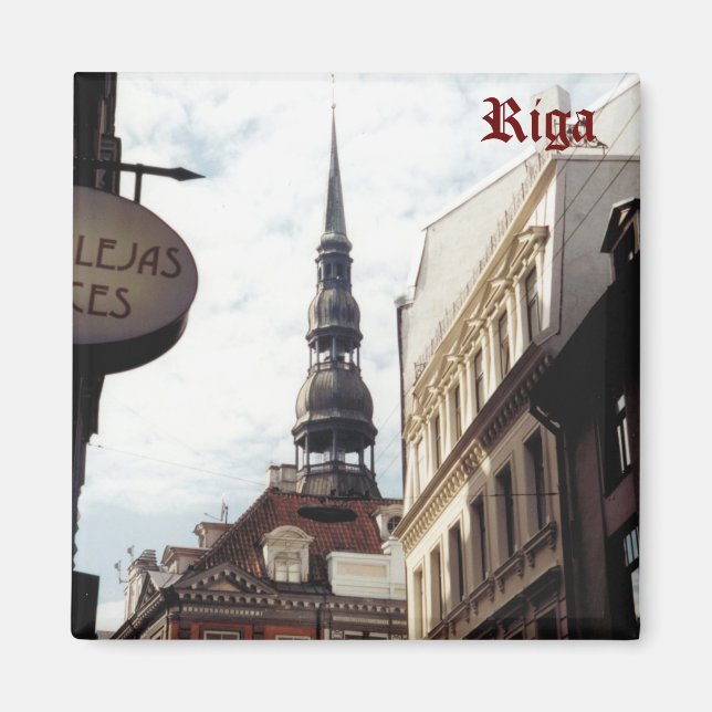 St Peter's Church, Riga, Latvia. Magnet (Front)