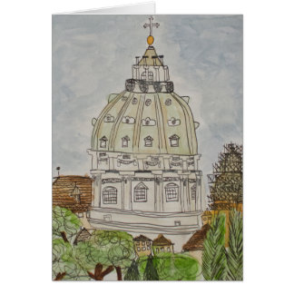 St. Peter's Dome, Rome, Italy Greeting Card