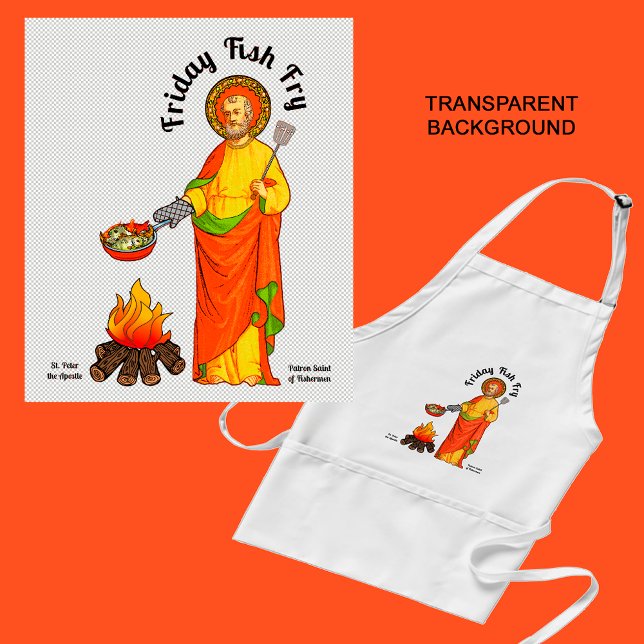 St. Peter's Friday Fish Fry (Plain) Adult Apron (Creator Uploaded)