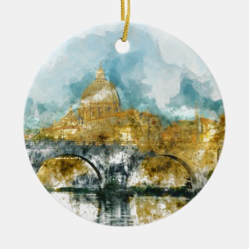 St Peters in Vatican City Rome Italy Ceramic Ornament