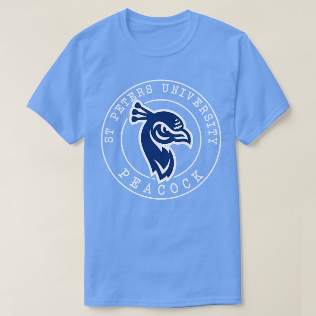 St Peters Peacocks Badge T-Shirt (Design Front)