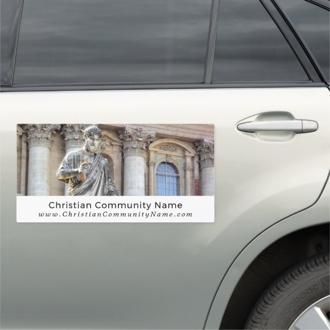 St. Peter's Square, Christianity, Religious Car Magnet (In Situ)