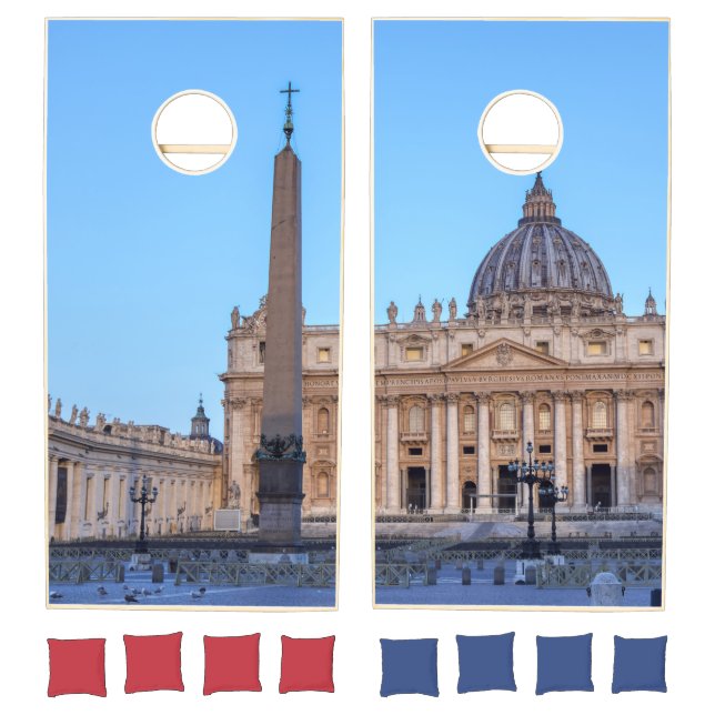 St. Peter's Square in Vatican City - Rome, Italy Cornhole Set (Set)