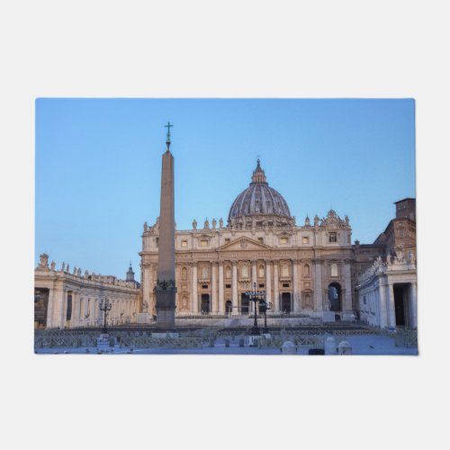 St Peters Square in Vatican City _ Rome Italy Doormat