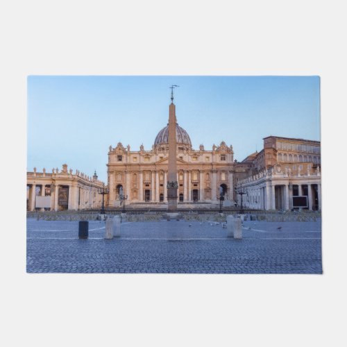 St Peters Square in Vatican City _ Rome Italy Doormat