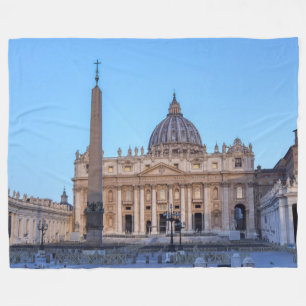 St. Peter's Square in Vatican City - Rome, Italy Fleece Blanket