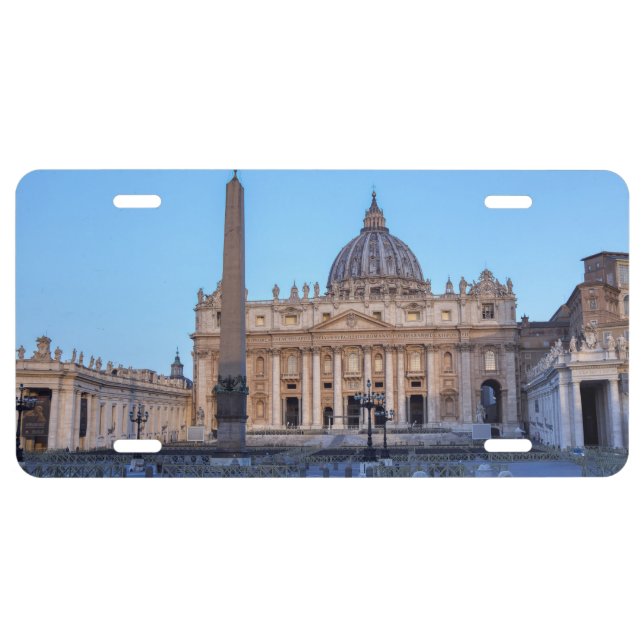 St. Peter's Square in Vatican City - Rome, Italy License Plate (Front)