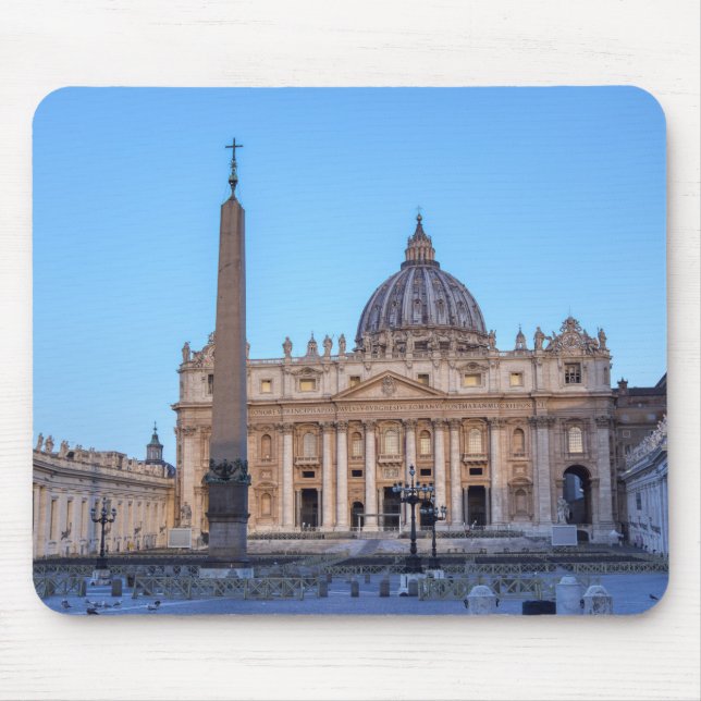 St. Peter's Square in Vatican City - Rome, Italy Mouse Pad (Front)