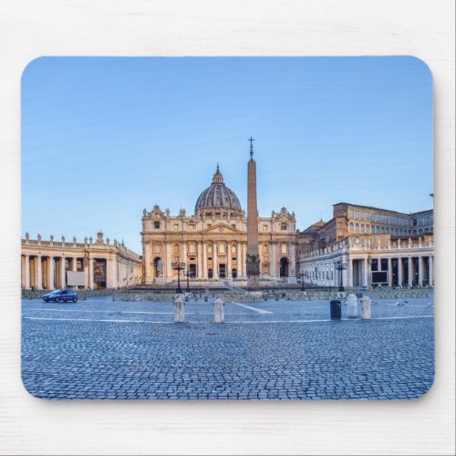 St Peters Square in Vatican City _ Rome Italy Mouse Pad