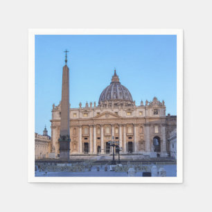 St. Peter's Square in Vatican City - Rome, Italy Napkins
