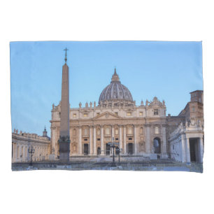 St. Peter's Square in Vatican City - Rome, Italy Pillow Case