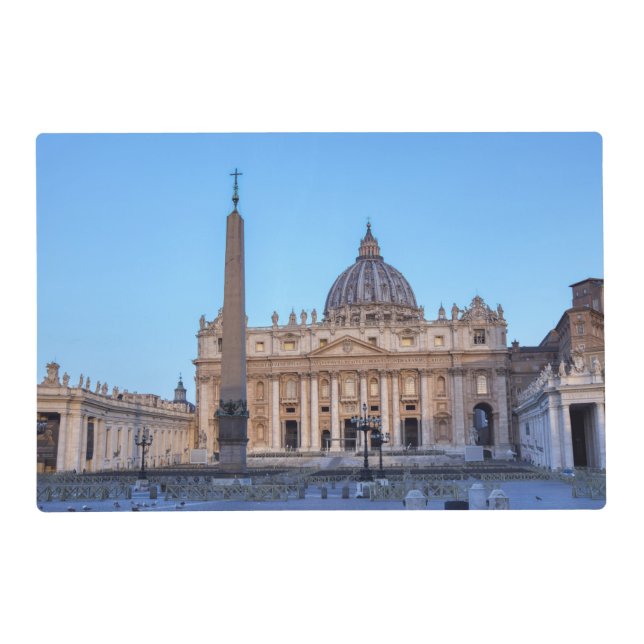 St. Peter's Square in Vatican City - Rome, Italy Placemat (Front)