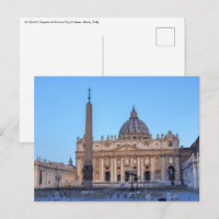 St. Peter's Square in Vatican City - Rome, Italy