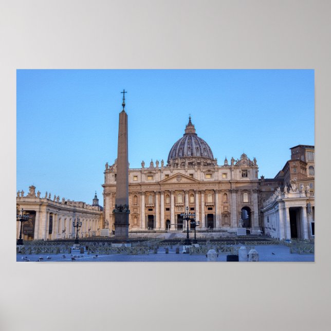 St. Peter's Square in Vatican City - Rome, Italy Poster (Front)