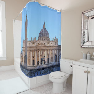 St. Peter's Square in Vatican City - Rome, Italy Shower Curtain