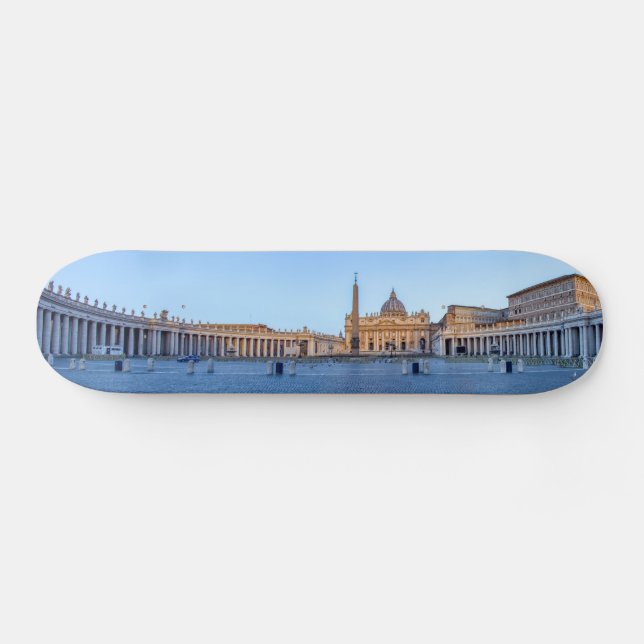 St. Peter's Square in Vatican City - Rome, Italy Skateboard (Horz)