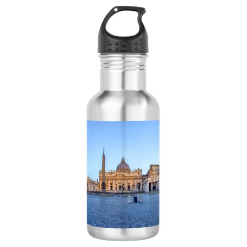 St Peters Square in Vatican City _ Rome Italy Stainless Steel Water Bottle