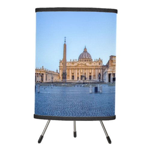 St Peters Square in Vatican City _ Rome Italy Tripod Lamp