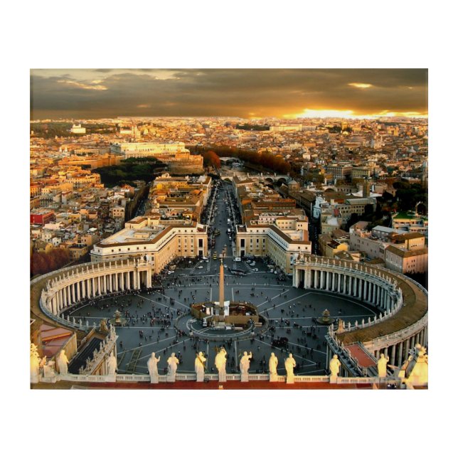 St Peter's Square Vatican Acrylic Print (Front)