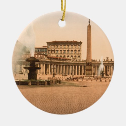 St Peters Square Vatican City Ceramic Ornament